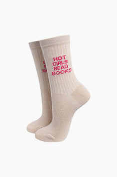 Hot Girls Read Books Socks — Small Gifts, Big Personality at Memento Belfast