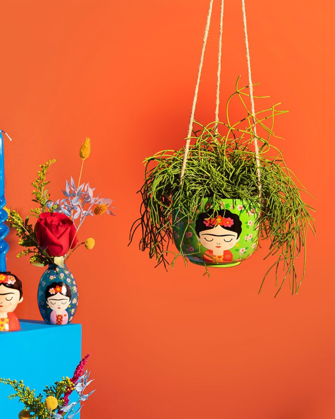 frida hanging planter Floral Frida Hanging Planter – Memento Belfast
