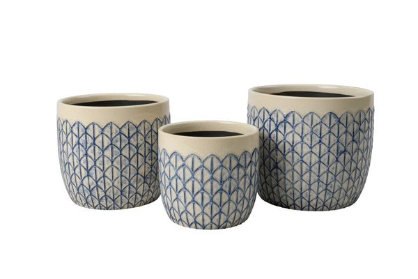 Crème Geo Indoor Pot