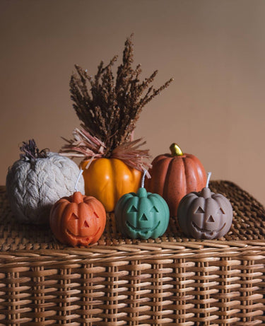Scary Pumpkin Candle