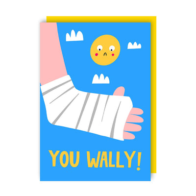 Wally Get Well Broken Bones Card