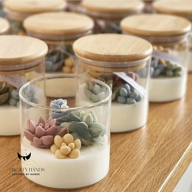 Succulents Terrarium Candle