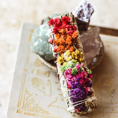White Sage & 7 Chakra Flowers
