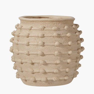 Cream Bobble Planter Large