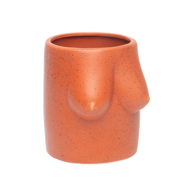 Boobs Flower Vase in Terracotta