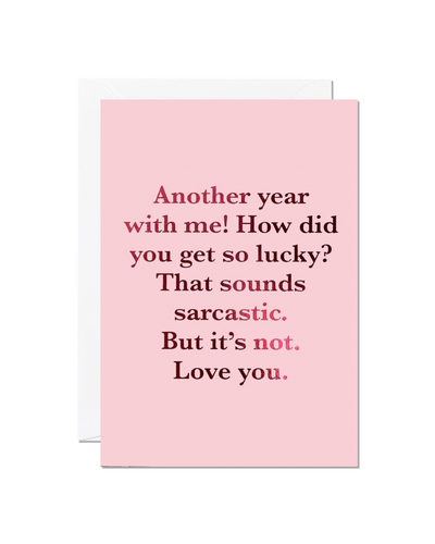 Another Year Anniversary Card