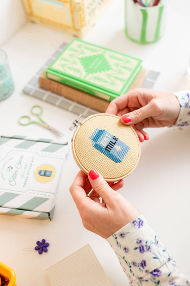 Oat Milk Cross Stitch Kit