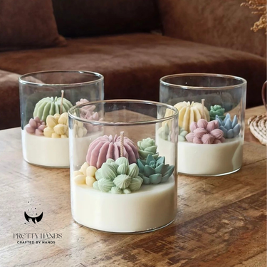 Cacti And Succulents Terrarium Candle