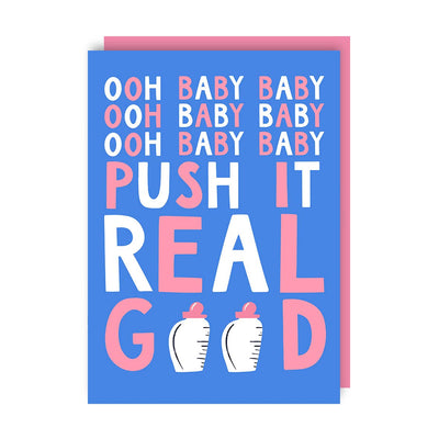 Push It Salt N Pepa New Baby Funny Card