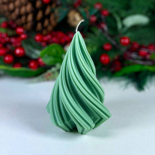 Spiral Christmas Tree Candle