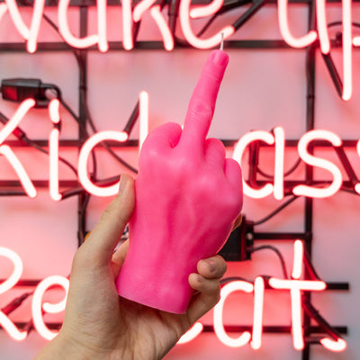 Pink F*ck You Candle