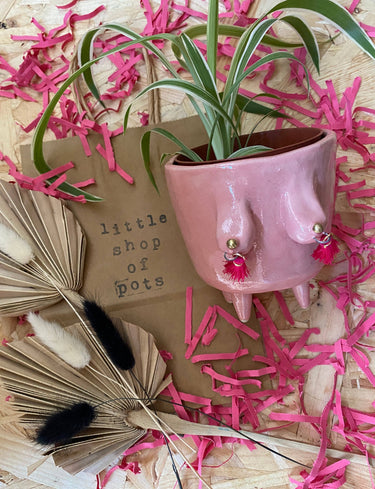 Boobie Standing Planter - Pink