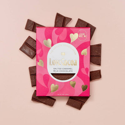 Hearts Salted Caramel Milk Chocolate Bar 75g