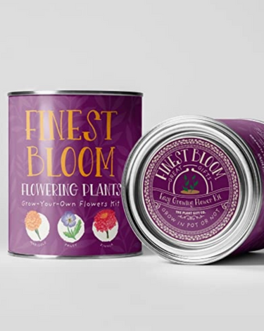 Finest Blooms - Eco Grow Your Own Flowers Gardening Kit.