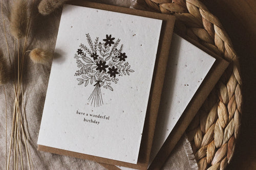 Happy Birthday Plantable Seed Card