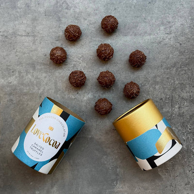 Salted Caramel Milk Chocolate Truffles