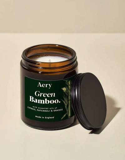 Green Bamboo Scented Jar Candle