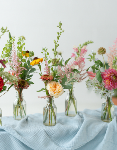Filled Bud Vases