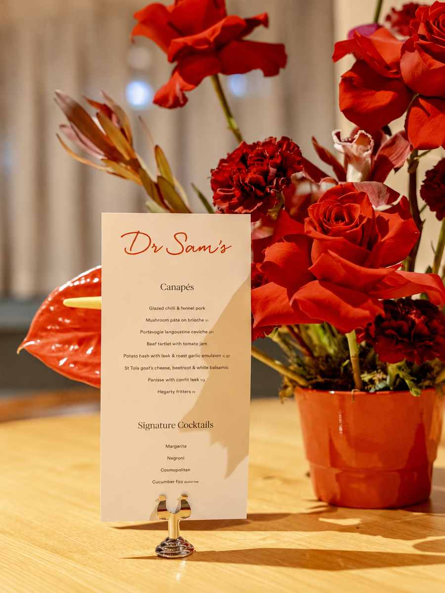 Living plants used to style an event space