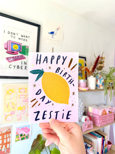 Happy Birthday Zestie Card