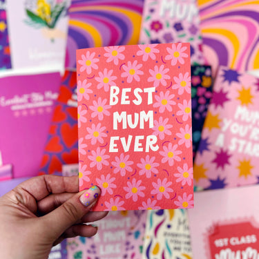 Mother's Day Card, Mum Birthday Card, Floral Mum Card