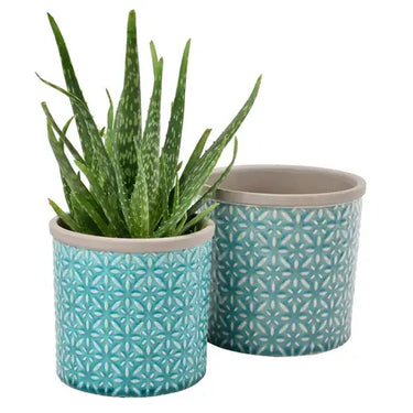 Tuscany Glazed Pot Blue