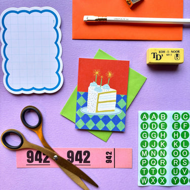 Mini Cake Slice Birthday Card