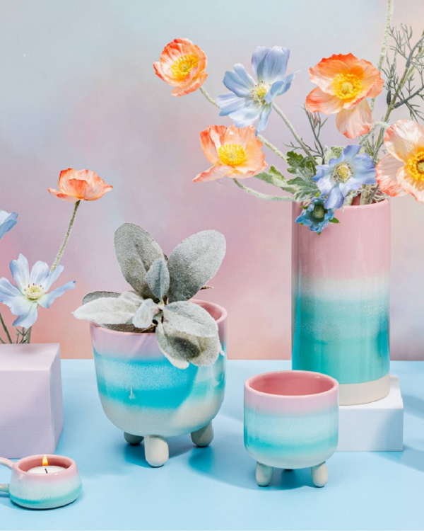 Pastel Ombre Leggy Planter